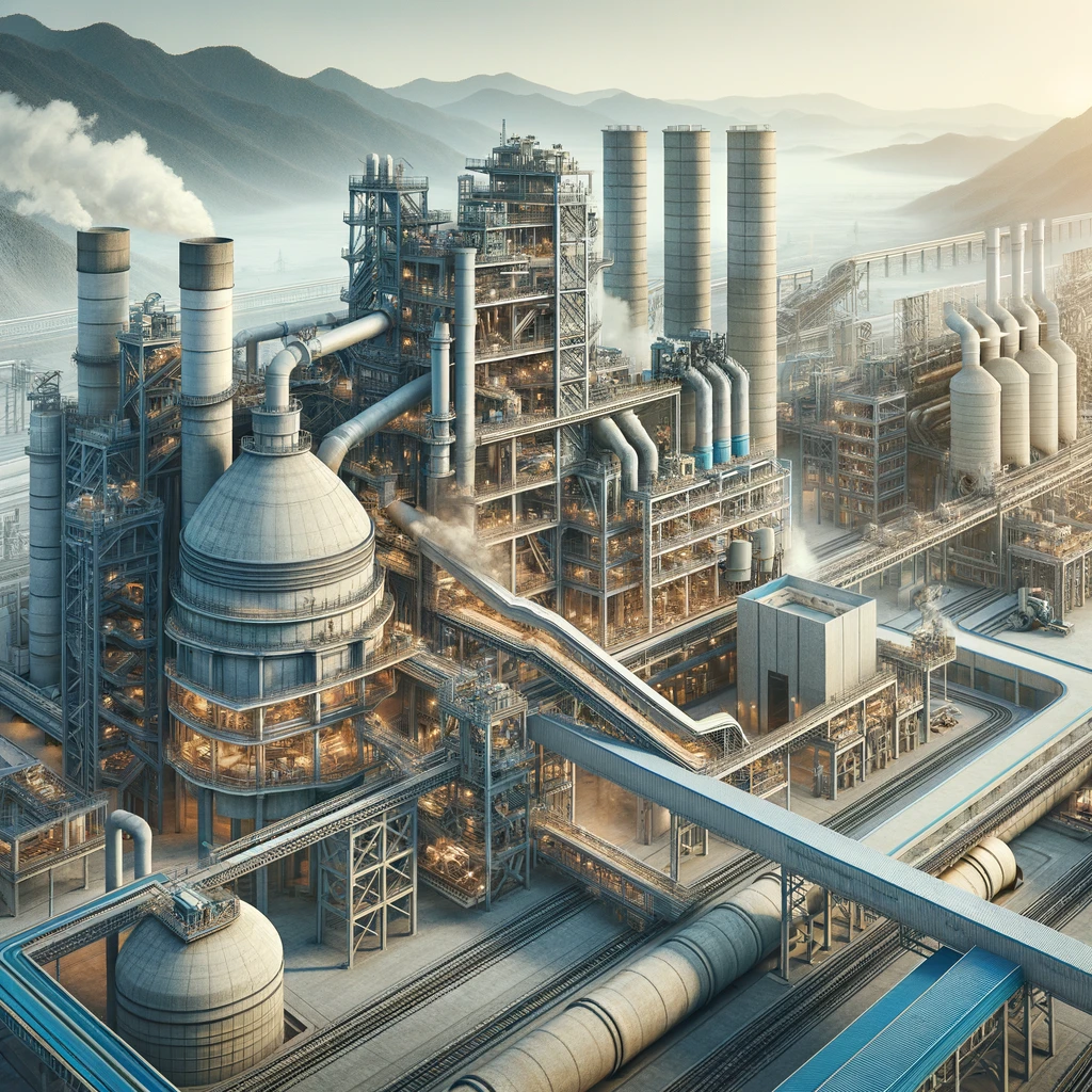 Create-a-high-resolution-image-depicting-a-modern-cement-plant-showcasing-advanced-machinery-and-sustainable-technologies